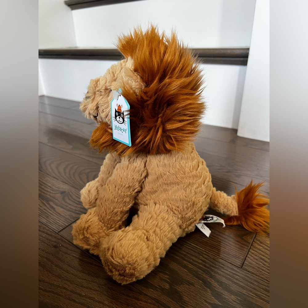 JELLYCAT- Medium Plush Fuddlewuddle Lion Stuffed Animal Toy - Picture 3 of 9